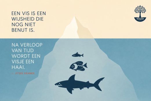 Een vis is een wijsheid die nog niet benut is
