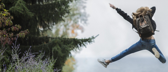 Inspiratiedagen adventure jump vrouw